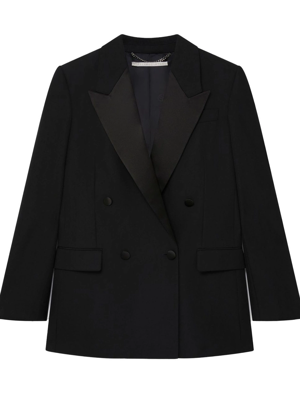 Cheap blazer Stella Women Tuxedo McCartney satin-lapels wool 0806